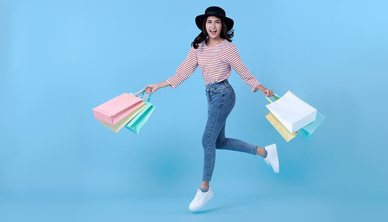 Happy shopper